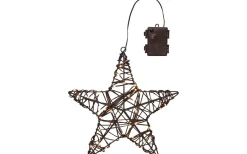 Batteri Julpynt Utomhus|Batteri Julpynt Inomhus<Star Trading Vicke Star Utomhusdekoration 30cm Brun