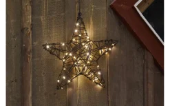 Batteri Julpynt Utomhus|Batteri Julpynt Inomhus<Star Trading Vicke Star Utomhusdekoration 30cm Brun