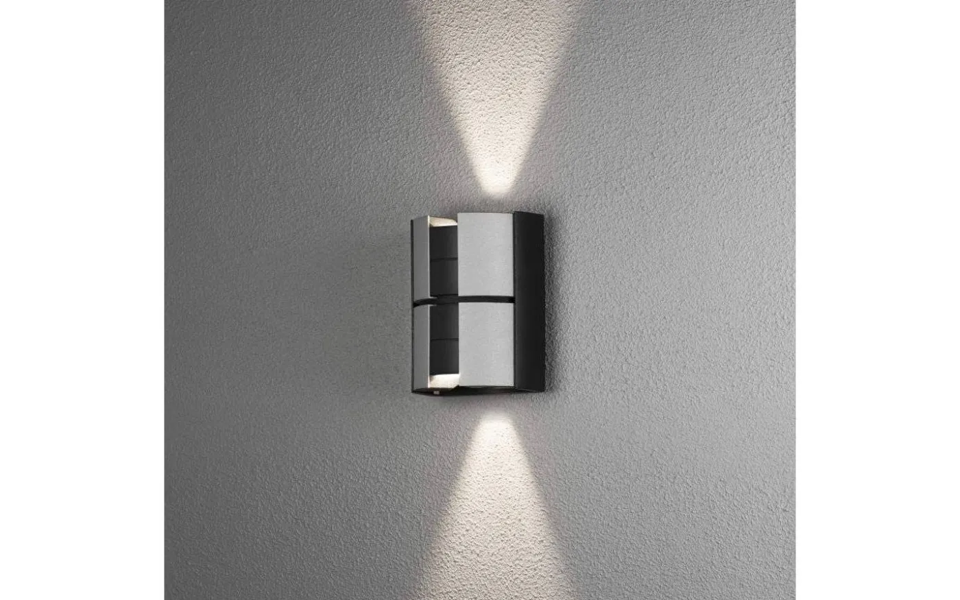Vidar Vägglampa Svart/Silver 10W LED IP44