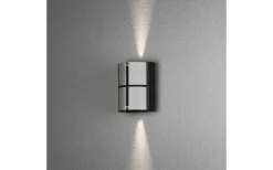 Vidar Vägglampa Svart/Silver 10W LED IP44