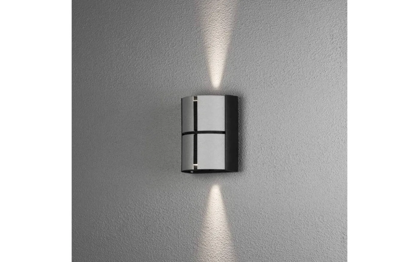 Vidar Vägglampa Svart/Silver 10W LED IP44