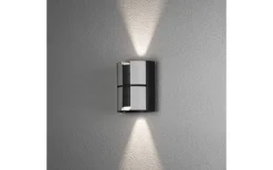 Vidar Vägglampa Svart/Silver 10W LED IP44