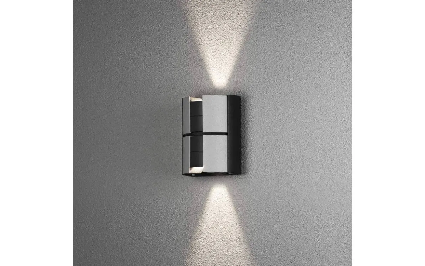 Vidar Vägglampa Svart/Silver 10W LED IP44