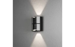 Vidar Vägglampa Svart/Silver 10W LED IP44