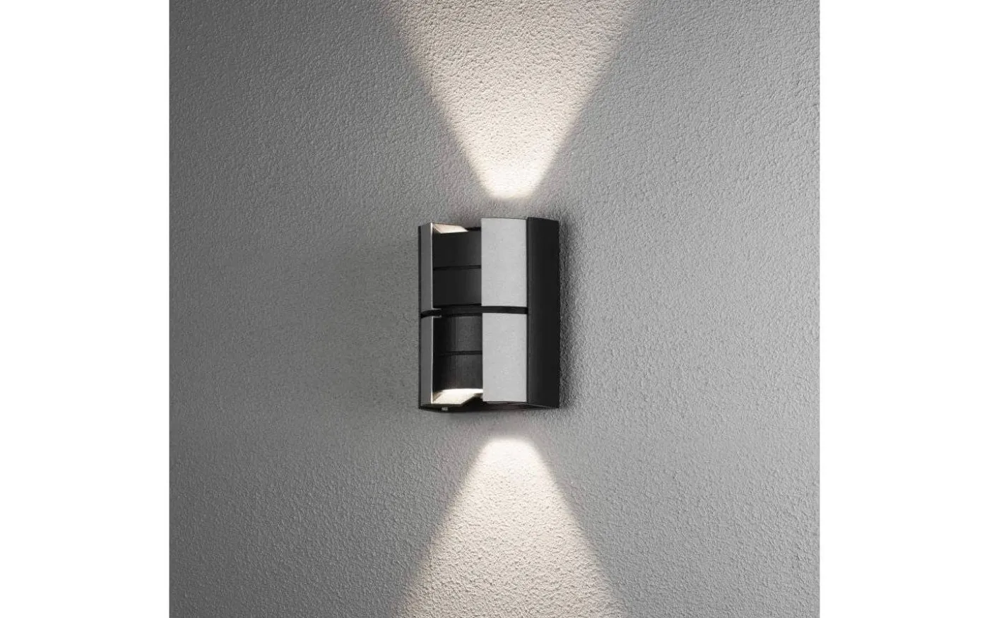 Vidar Vägglampa Svart/Silver 10W LED IP44