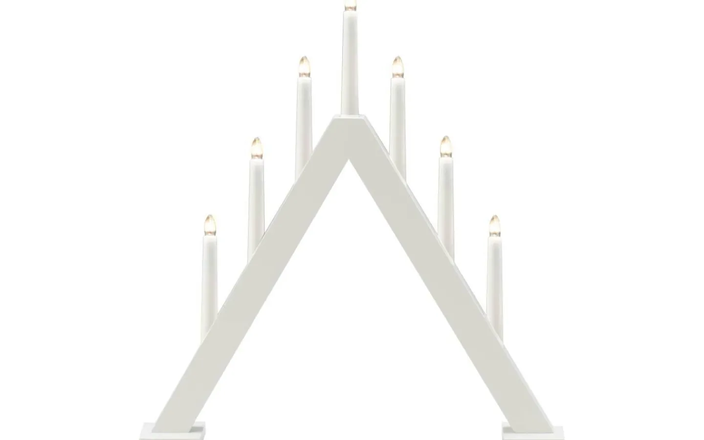 Visa Alla Adventsljusstakar|Adventsljusstakar 31-60 Cm<Konstsmide Viktoria Adventsljusstake 7L Vit 50cm