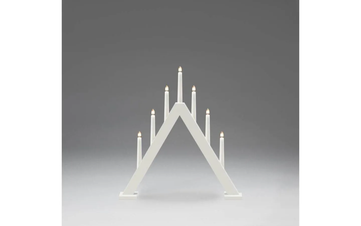 Visa Alla Adventsljusstakar|Adventsljusstakar 31-60 Cm<Konstsmide Viktoria Adventsljusstake 7L Vit 50cm