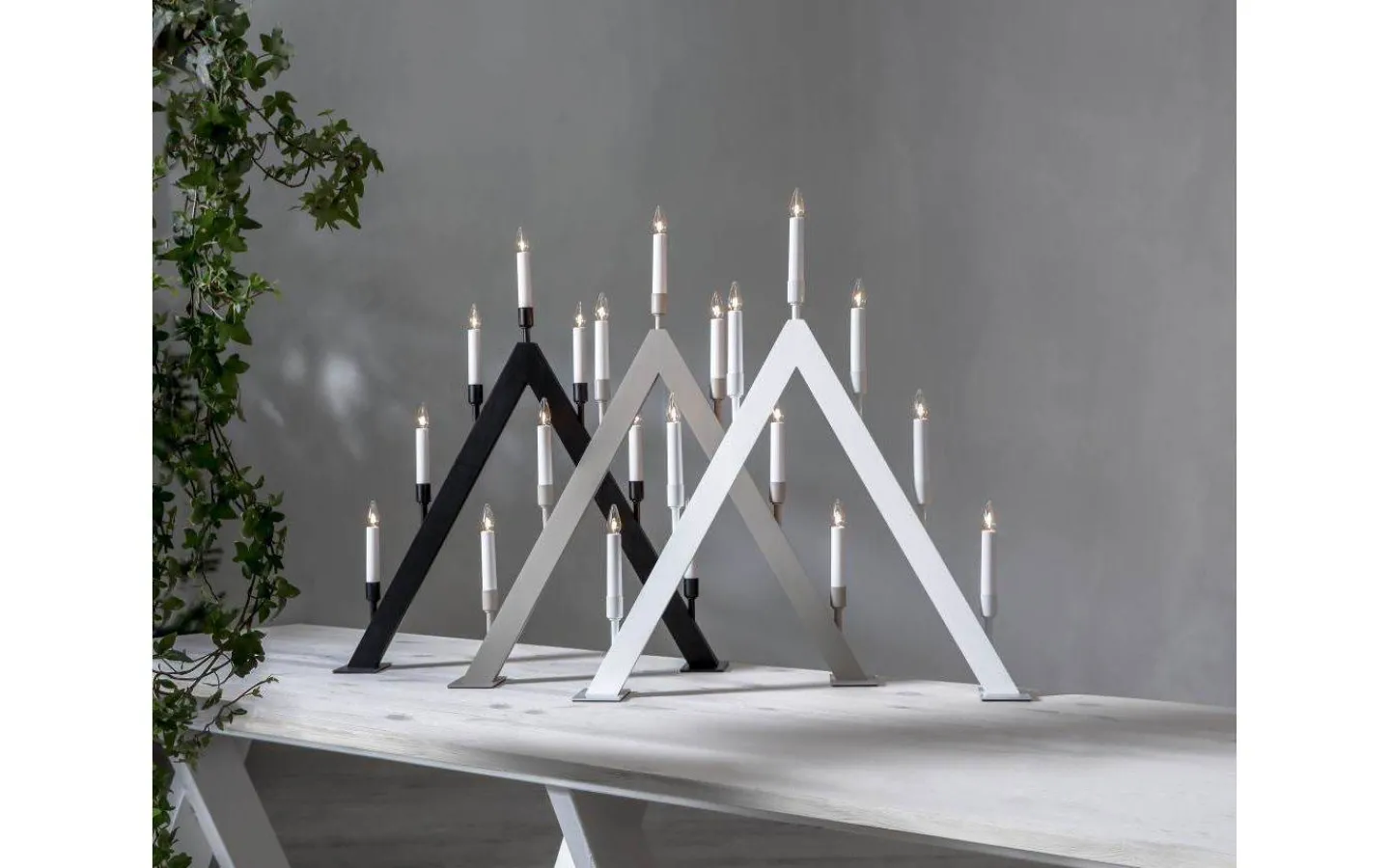 Visa Alla Adventsljusstakar|Adventsljusstakar 61-120 Cm<Star Trading Vind Adventsljusstake 63cm Beige