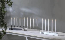 Visa Alla Adventsljusstakar|Adventsljusstakar 31-60 Cm<Star Trading Vind Adventsljusstake 32cm Svart