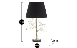 Bordslampor<Mauro Ferretti Vino Bordslampa 60cm Guld/Svart