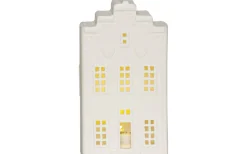 Vinter Batteridriven Bordsdekoration 16cm Vit