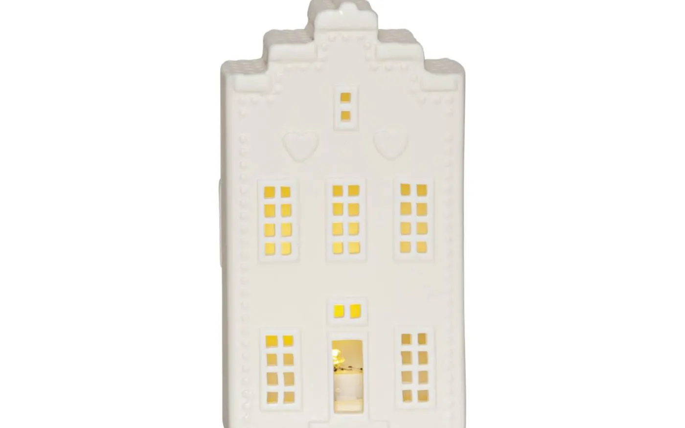 Vinter Batteridriven Bordsdekoration 16cm Vit