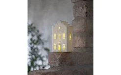 Vinter Batteridriven Bordsdekoration 16cm Vit