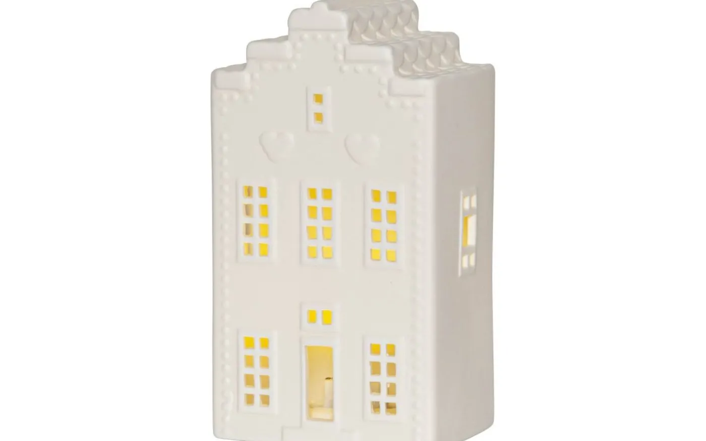 Vinter Batteridriven Bordsdekoration 16cm Vit