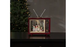 Star Trading Vinter Batteridriven TV Röd* Vattenfyllda Lyktor|Julbyar Och Figurer