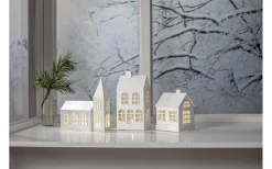 Batteri Julpynt Inomhus|Inomhusdekorationer Batteri<Star Trading Vinter Inomhusdekoration 22cm Vit