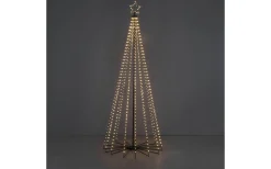 Vinterglöd Metallgran 2,4m Amber LED 8-funktioner IP44