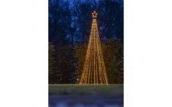 Vinterglöd Metallgran 2,4m Amber LED 8-funktioner IP44