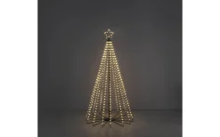 Konstsmide Vinterglöd Metallgran 1,8m Amber LED 8-funktioner IP44* Julpynt Utomhus