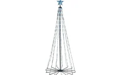 Julpynt Utomhus<Konstsmide Vinterglöd Metallgran 1,91m RGB LED med fjärr IP44