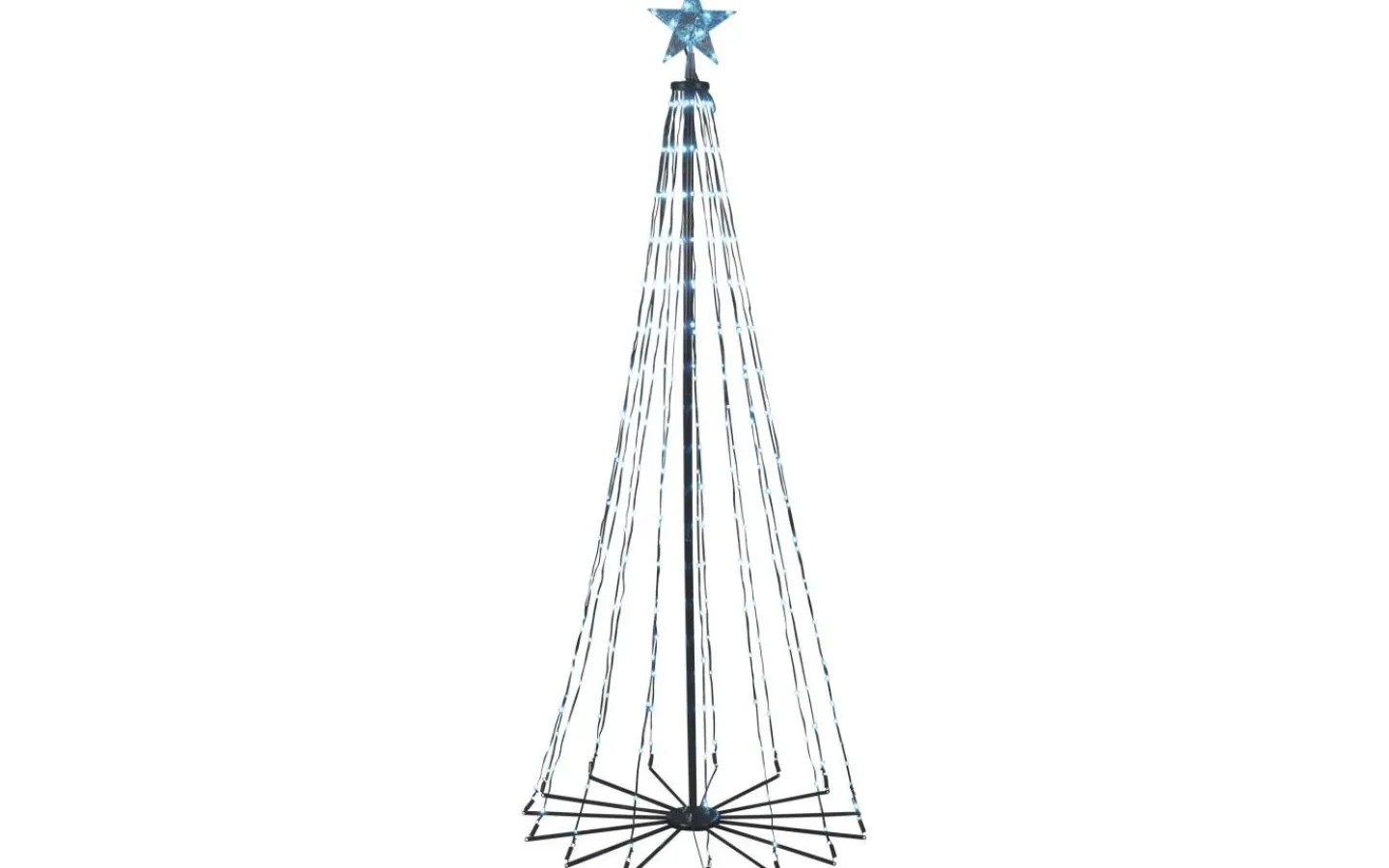 Julpynt Utomhus<Konstsmide Vinterglöd Metallgran 1,91m RGB LED med fjärr IP44