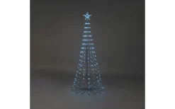 Julpynt Utomhus<Konstsmide Vinterglöd Metallgran 1,91m RGB LED med fjärr IP44