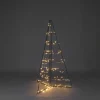 Konstsmide Vinterglöd Metallpyramid 1,5m Amber LED IP44* Julpynt Utomhus