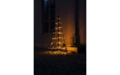 Konstsmide Vinterglöd Metallpyramid 1,5m Amber LED IP44* Julpynt Utomhus