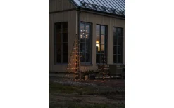 Konstsmide Vinterglöd Metallpyramid 1,5m Amber LED IP44* Julpynt Utomhus