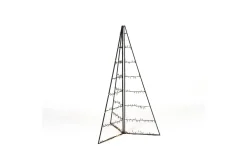 Konstsmide Vinterglöd Metallpyramid 1,5m Amber LED IP44* Julpynt Utomhus