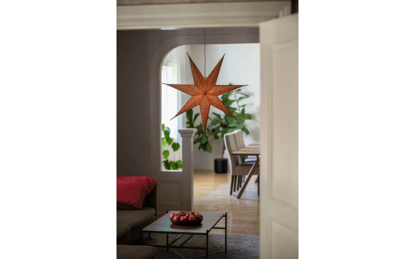 Visa Alla Julstjärnor|Julstjärnor Med Sladd<Konstsmide Vinterkrona Julstjärna 78cm Natur