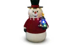 Batteri Julpynt Utomhus<Konstsmide Vinterros Batteridriven Snögubbe 35cm IP44