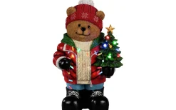 Konstsmide Vinterros Batteridriven Teddybjörn 66cm IP44* Batteri Julpynt Utomhus