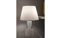 Bordslampor<Mauro Ferretti Viola Bordslampa 41cm Vit/Silver