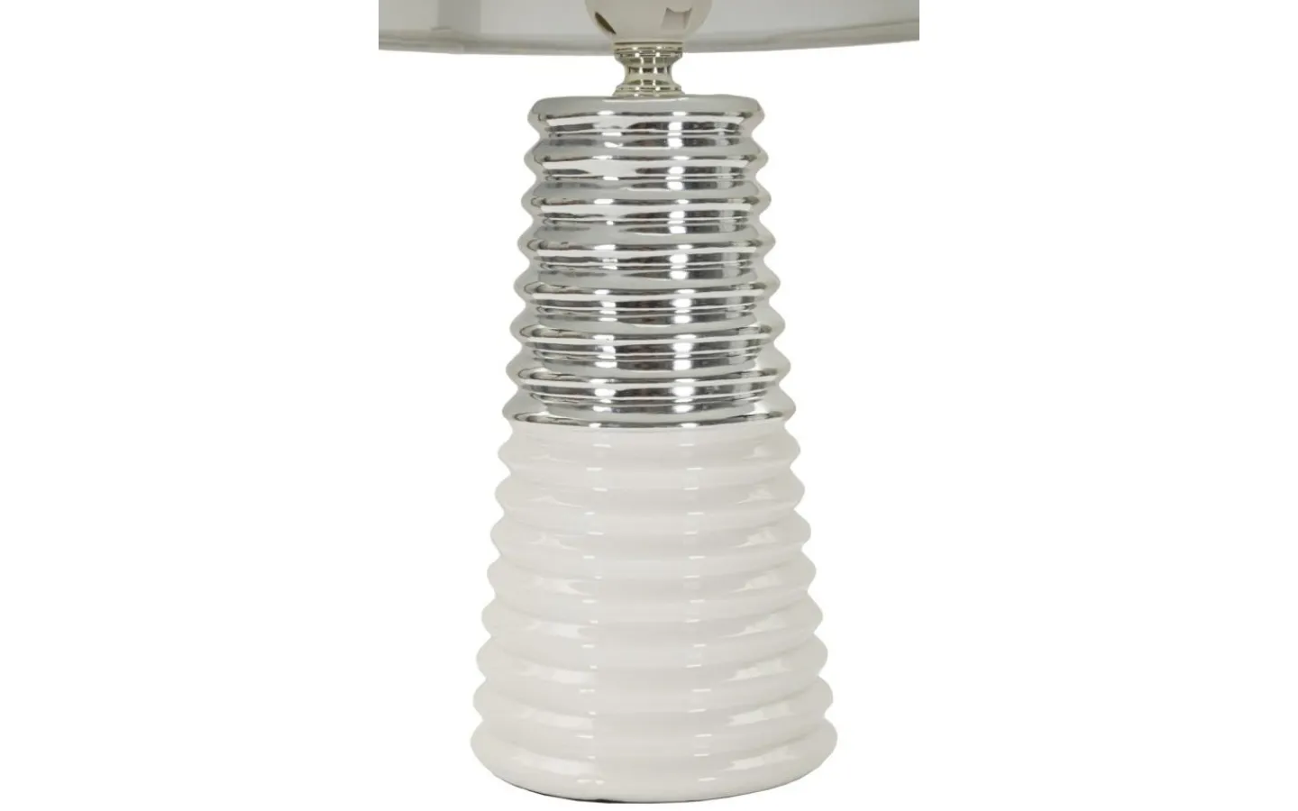 Bordslampor<Mauro Ferretti Viola Bordslampa 41cm Vit/Silver