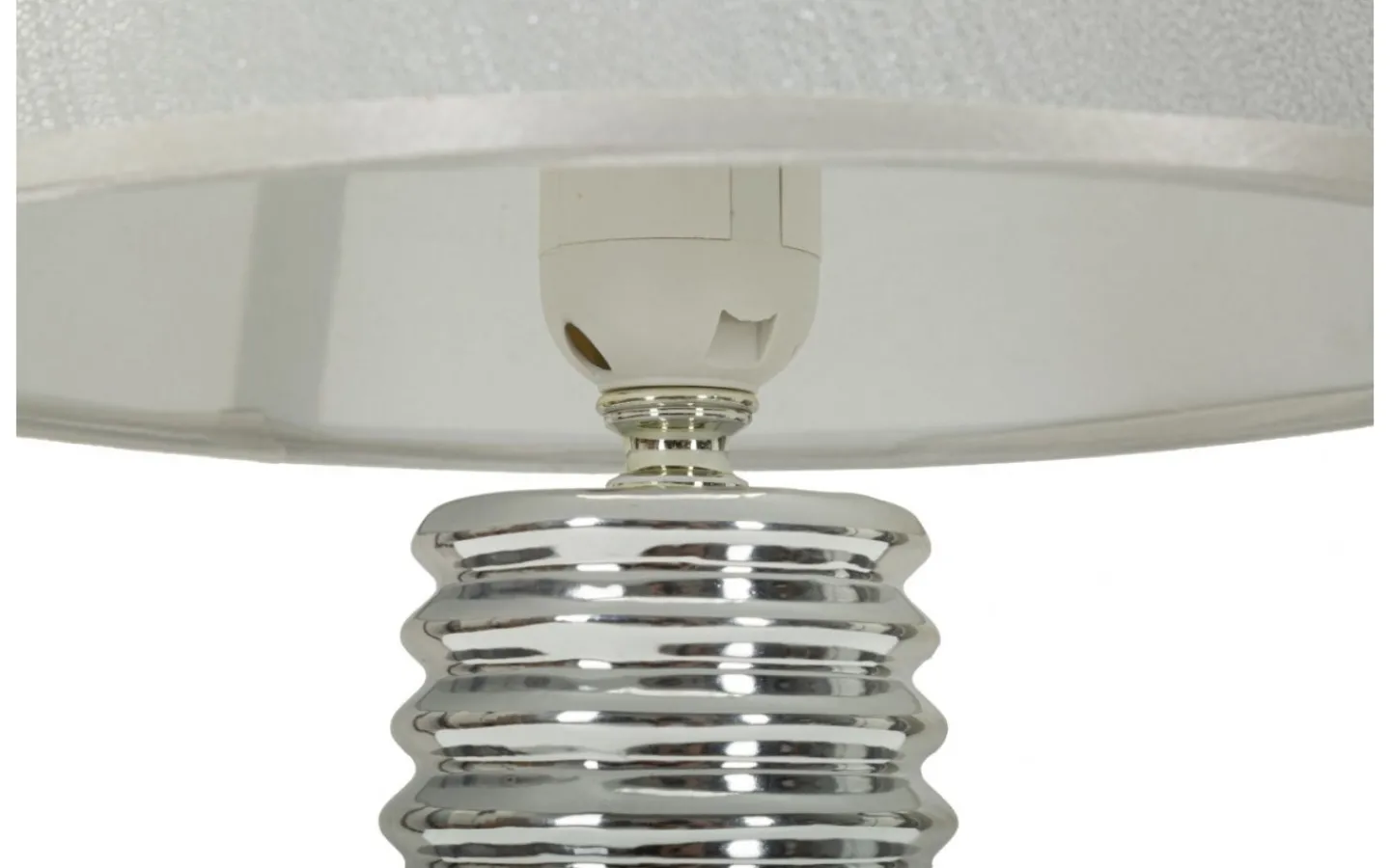 Bordslampor<Mauro Ferretti Viola Bordslampa 41cm Vit/Silver