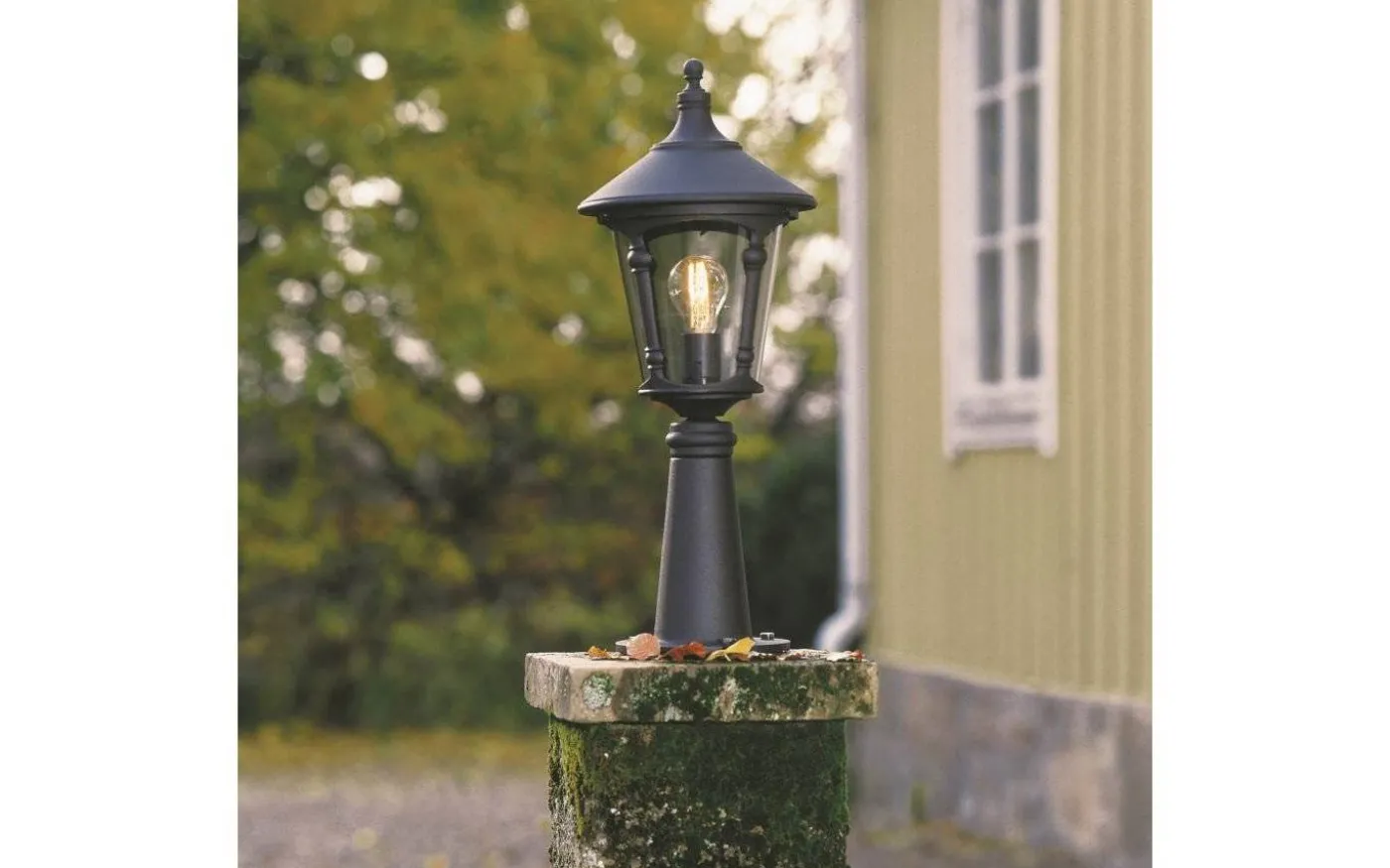 Virgo Lykthus 35cm Svart IP23