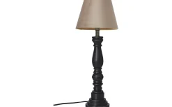 Virkes Lampfot 40cm Svart/Borstad Mässing