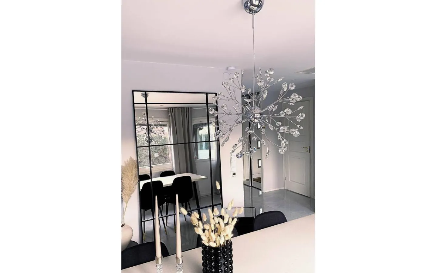 Aneta Viva Taklampa 55cm Krom* Hall & Trappa|Sovrum