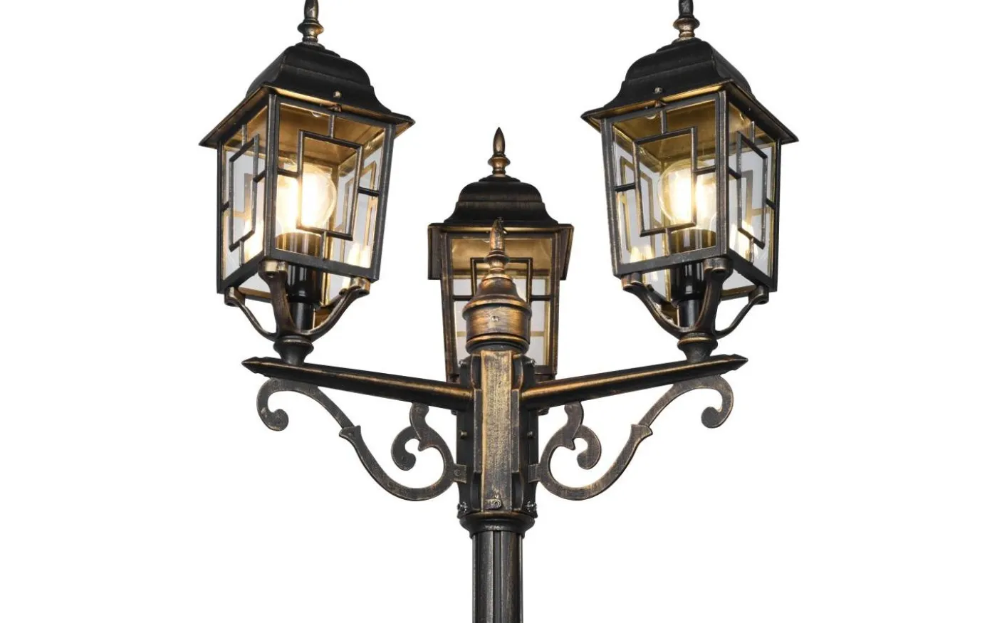 Volturno Stolplykta 200cm E27 antik rost IP44