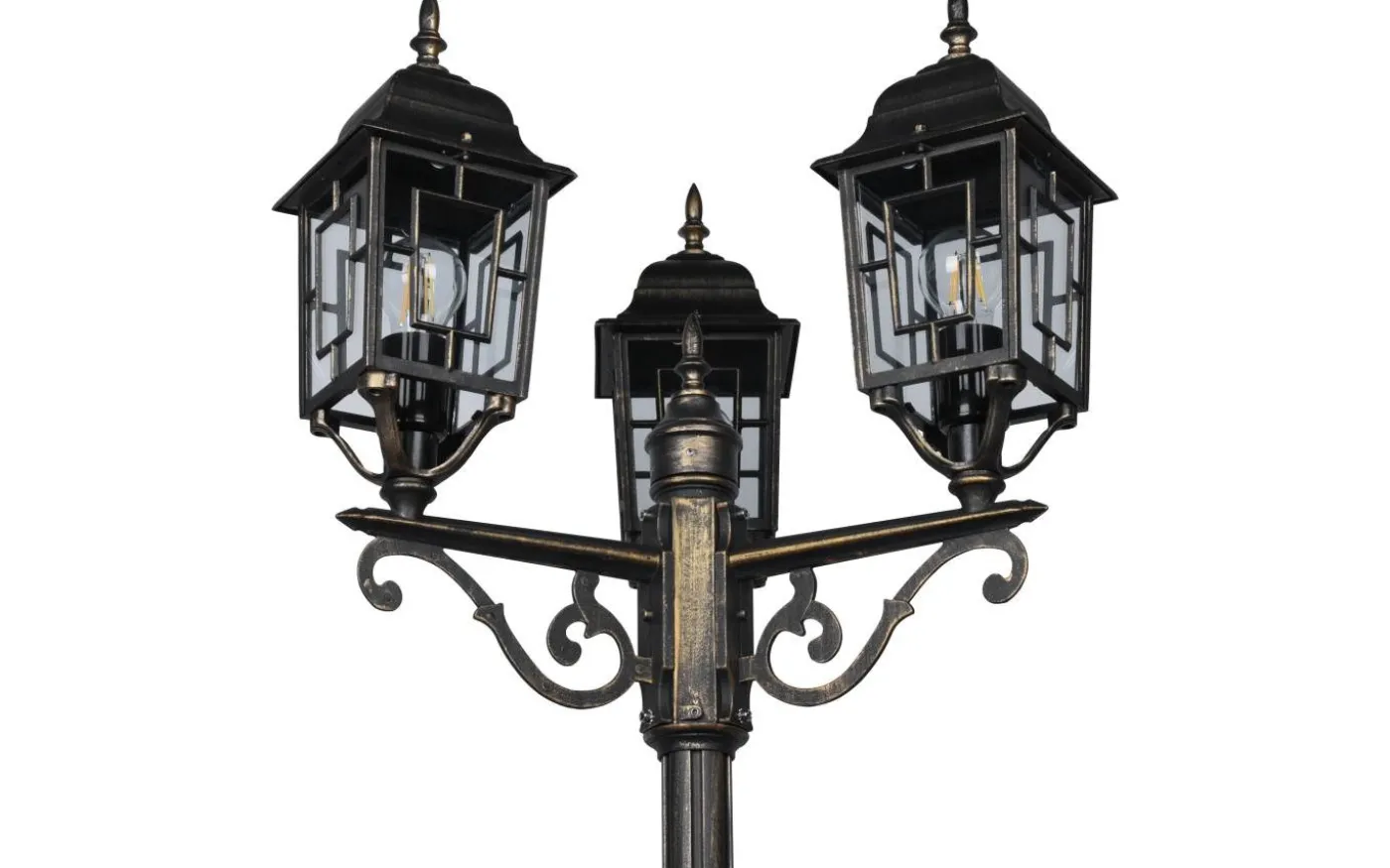 Volturno Stolplykta 200cm E27 antik rost IP44