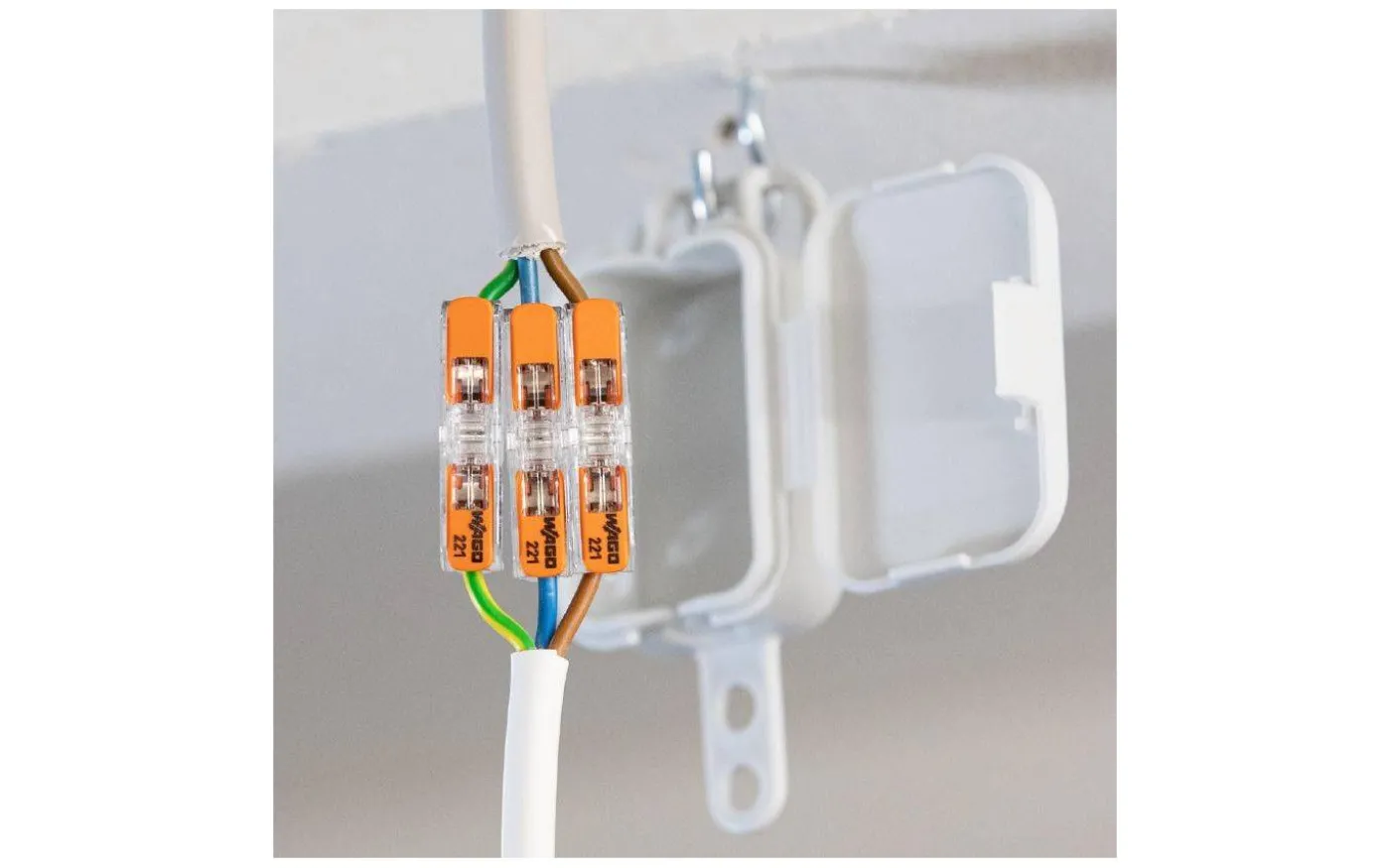 Wago Kopplingsklämma 2-Pol 0,2-4mm² Styckvis