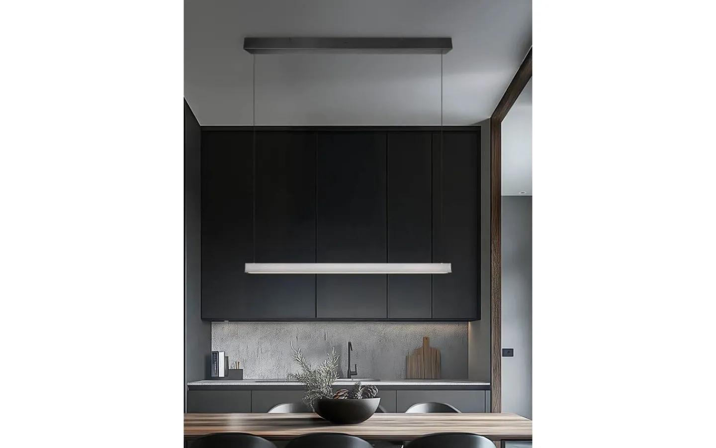 Avlånga Taklampor<Trio Lighting Wallace Taklampa LED i borstat stål