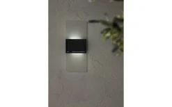 Star Trading Wally Solcellsdriven Vägglampa 20cm Frostad Vit* Solcellslampor Vägg|Visa Alla Solcellslampor