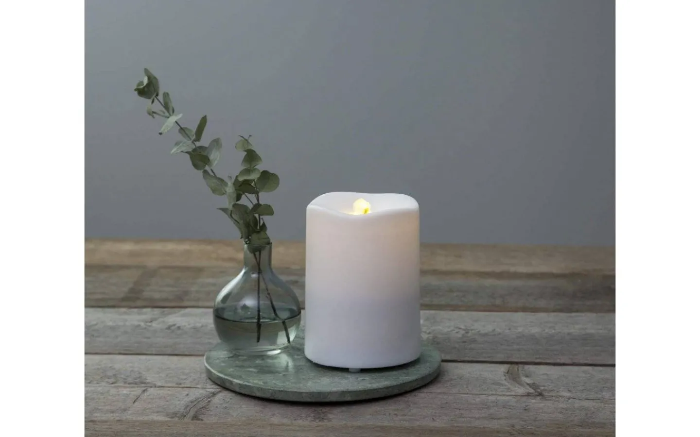 Blockljus Inomhus|Blockljus Inomhus<Star Trading Water Batteridrivet Fontänljus 14cm Vit