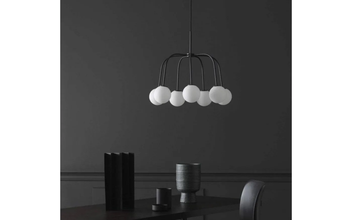 Waterfall Taklampa Svart