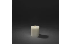 Konstsmide Wave Batteridrivet Blockljus 11,5cm Gräddvit* Blockljus Inomhus|Blockljus Inomhus