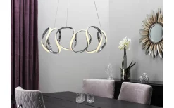 Stora Taklampor Ø50-69 Cm<Cottex Wave Taklampa 55cm 3-Steg DIM Krom