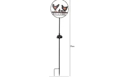 Solcellslampor Stig & Mark|Visa Alla Solcellslampor<Star Trading Welcome Solcellsllampa 75cm Svart