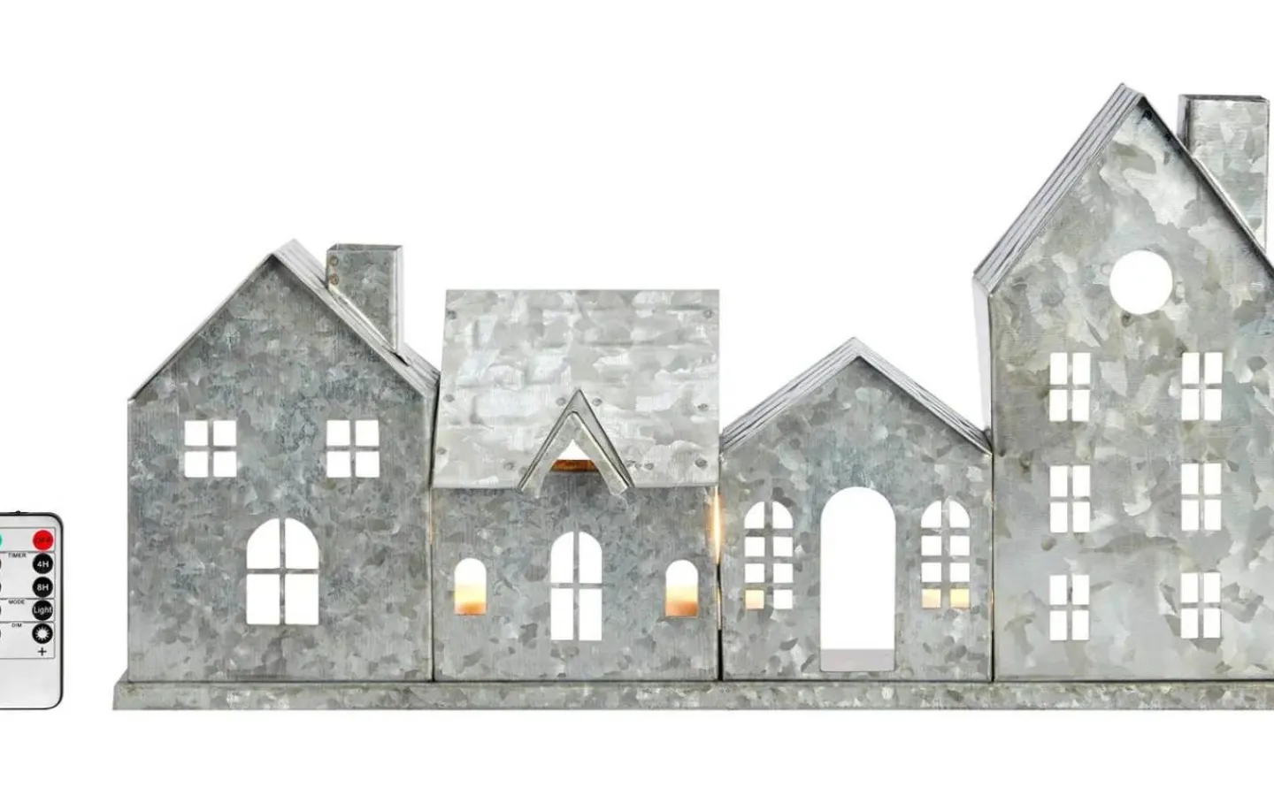 Markslojd Wells Batteridriven Bordsdekoration Antik Zink* Batteri Julpynt Inomhus